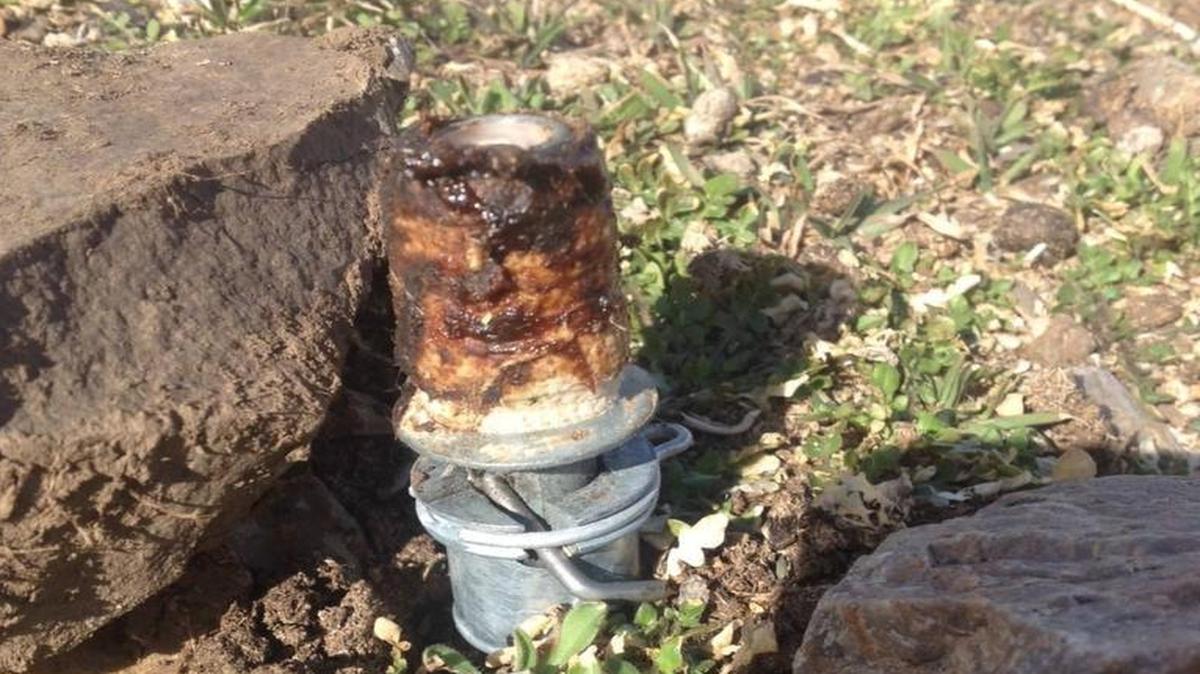 Theresa Mansfield gave the Idaho State Journal this photo of the exploded cyanide bomb.