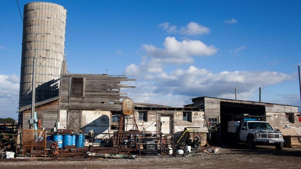 The Maxwell barn owned by Carlos Cortes, photographed in Buhl on Oct. 20, was largely demolished in a microburst.