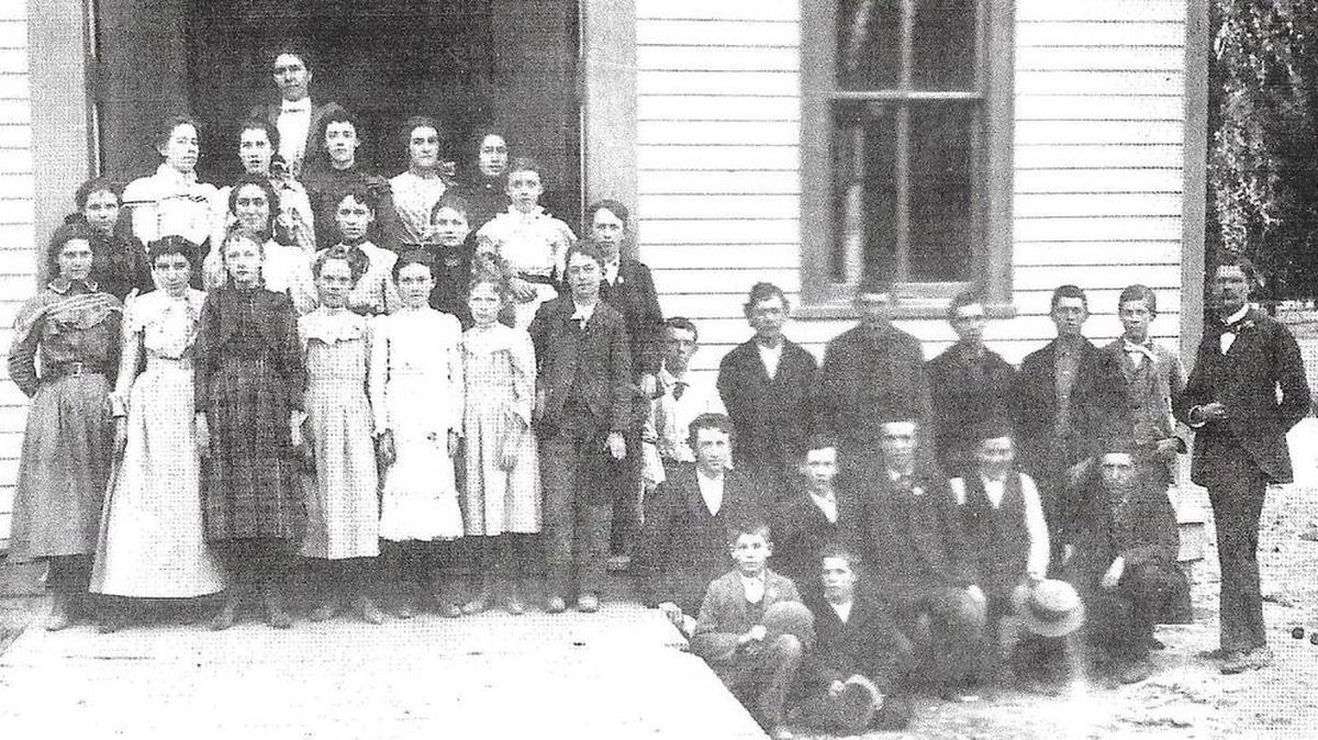 The school work of children was often shown at the fair.