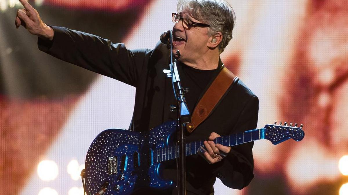 Inductee Steve Miller performs at the 31st Annual Rock and Roll Hall of Fame Induction Ceremony at the Barclays Center on April 8, 2016, in New York.