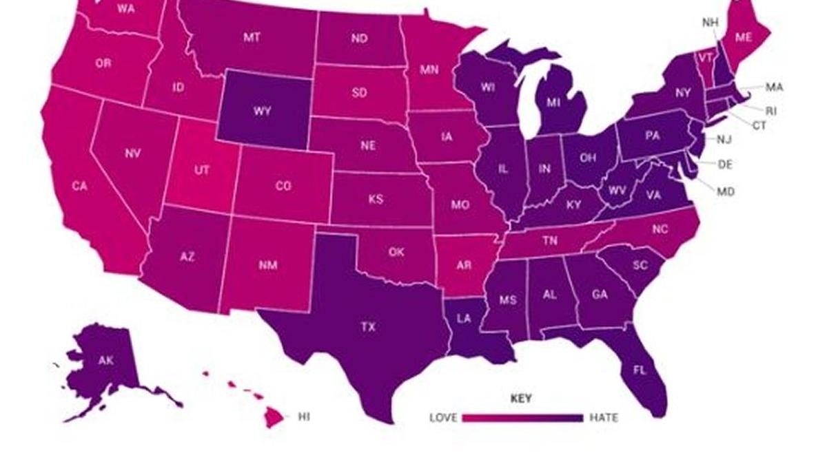 The state with the highest job-love ratio in 2016 was Idaho, and the state with the lowest was Michigan.