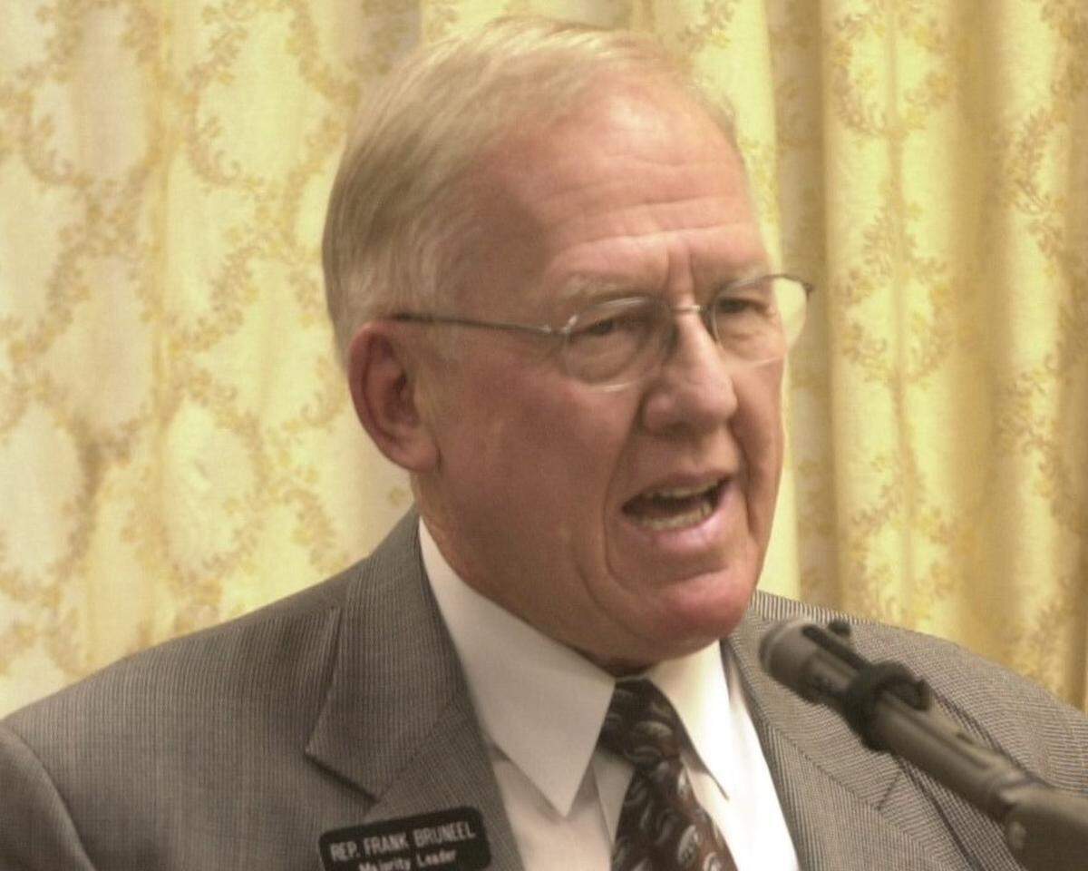 Frank C. Bruneel in January 2002, when he was a Republican legislator from Lewiston and the Idaho House majority leader. 