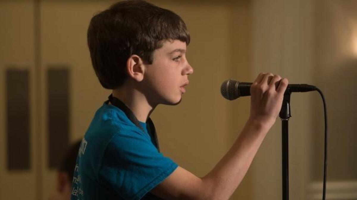 Nicholas Monahan of Idaho answers a question during the 2017 National Geographic Bee preliminary round held in Washington, D.C., on May 15.