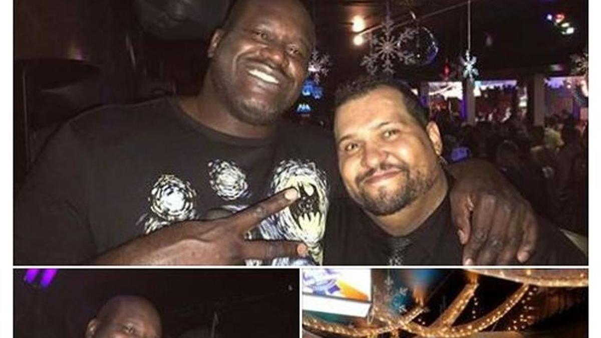 A screenshot of Mik’s Facebook post showing former NBA player Shaquille O’Neal celebrating on New Year’s Eve with Idahoans.