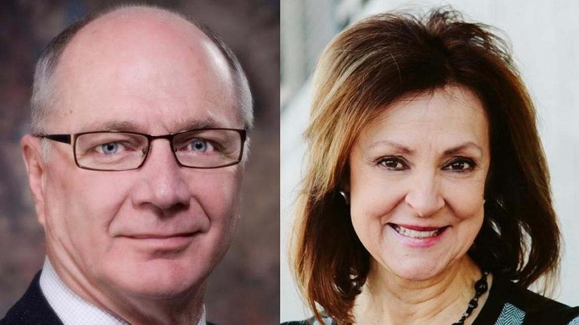 Bob Henry, left, and Debbie Kling