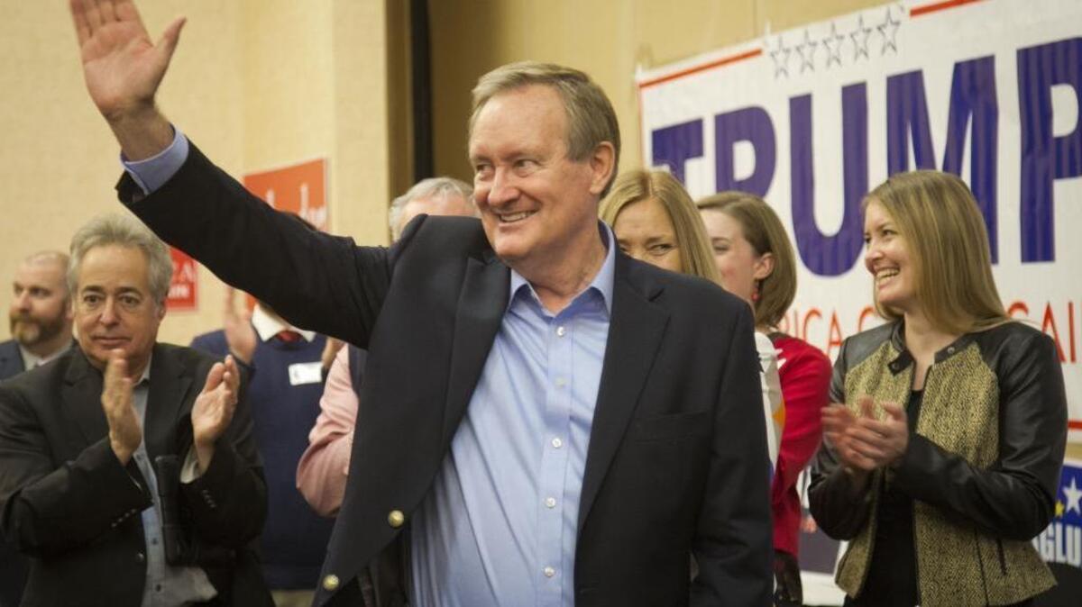 Veteran Idaho Sen. Mike Crapo, who appeared at a post-election GOP party Tuesday night, got more votes in Idaho than did Donald Trump.