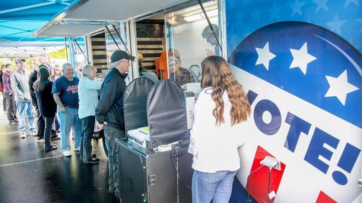 Ada County’s Mobile Voting trailer.