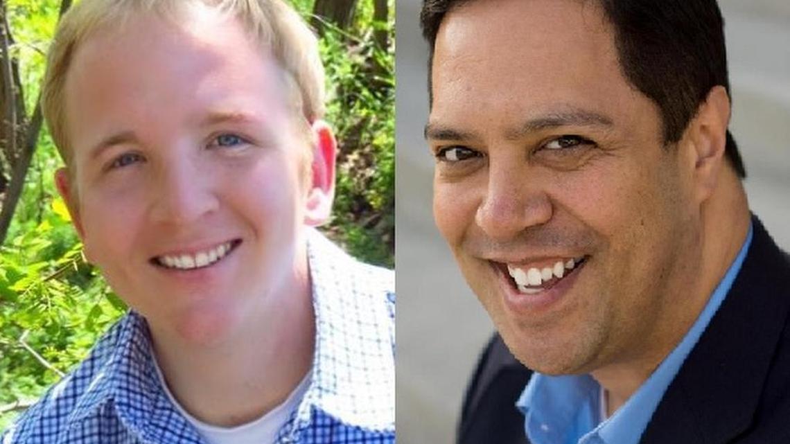 Ryan McDonald, left, and Rep. John McCrostie.