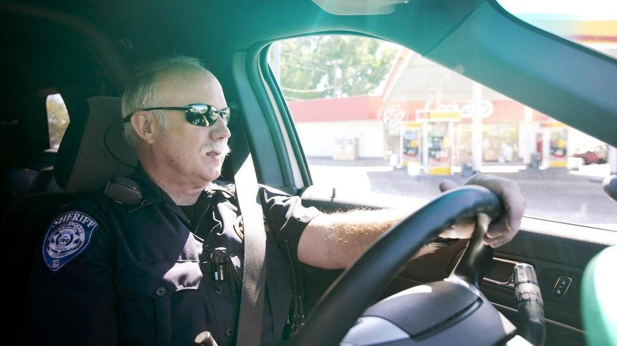 Capt. Dana Maxfield of the Canyon County Sheriff’s Office patrols in Caldwell during a day shift on Tuesday. Sheriff Kieran Donahue says overseeing sheriff’s operations takes more than knowledge about street policing. Challengers Albert Erickson and Tony Thompson said their lack of working for a sheriff’s office would not hamper their ability to lead the office.