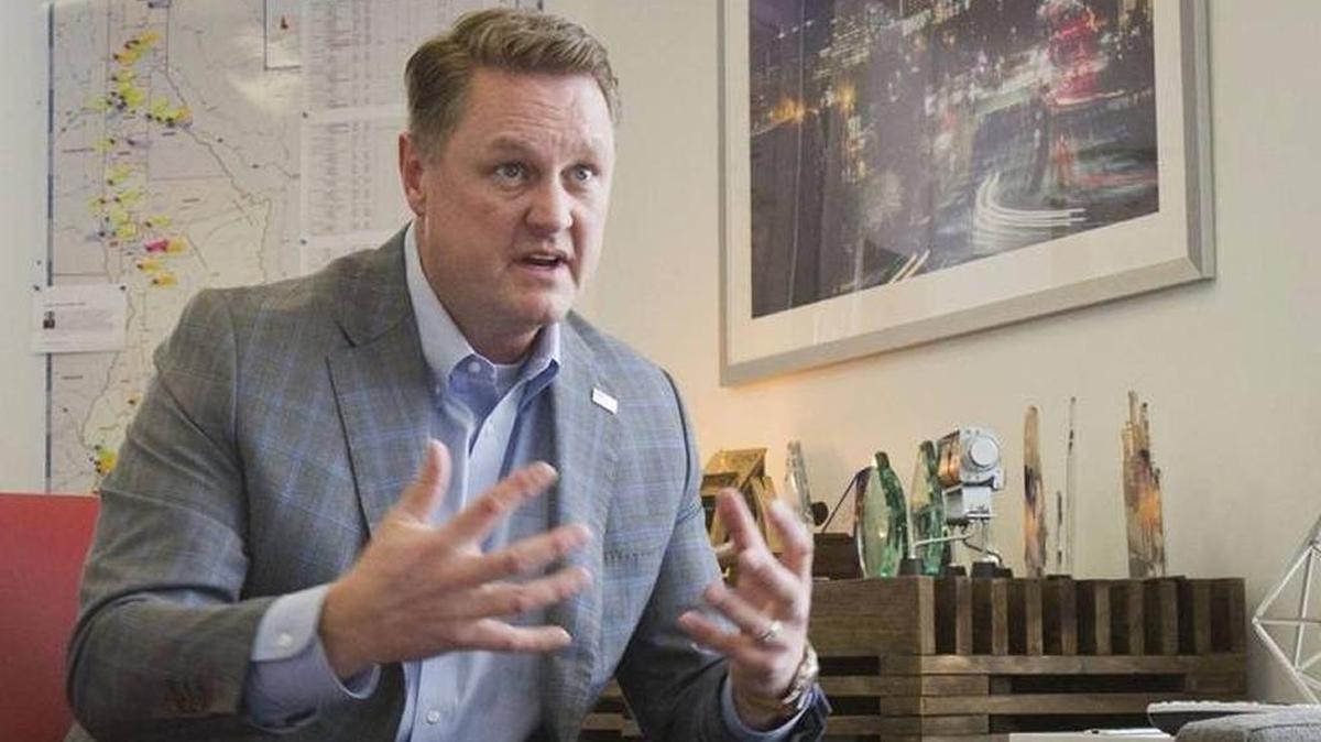 Tommy Ahlquist speaks about entering the Idaho governor’s race in February 2017.