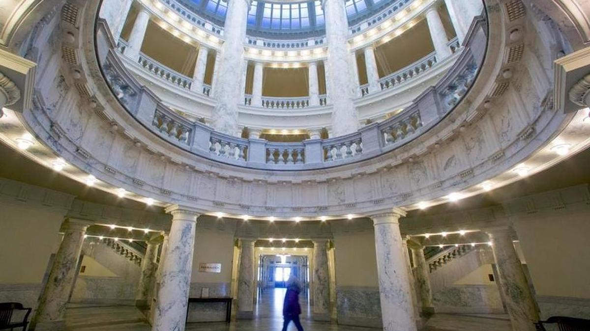 The Idaho state Capitol rotunda, Boise.