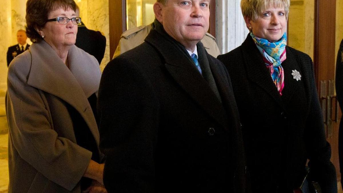 Attorney General Lawrence Wasden at Idaho's 47th inauguration ceremonies in the Capitol building Jan. 9, 2014.