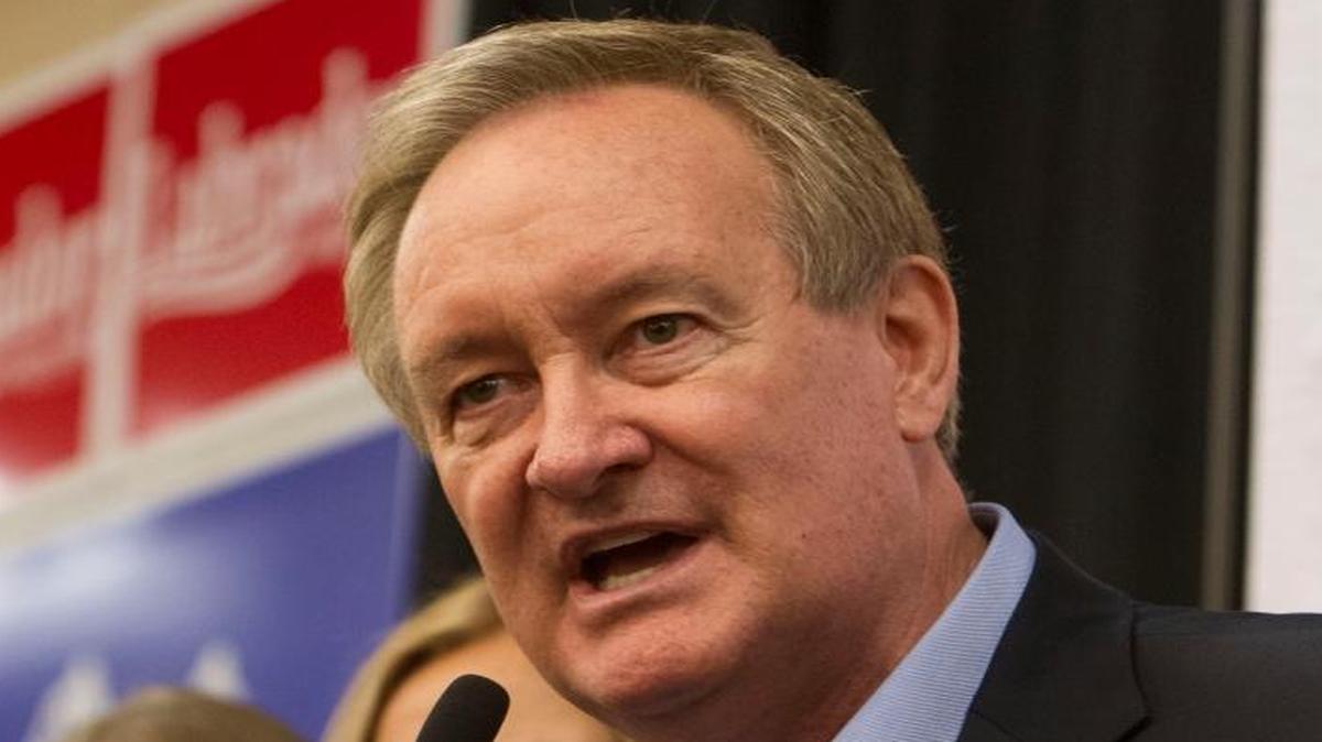 U.S. Sen. Mike Crapo speaks shortly after his re-election the night of Nov. 8, 2016, at the Riverside Hotel in Garden City.