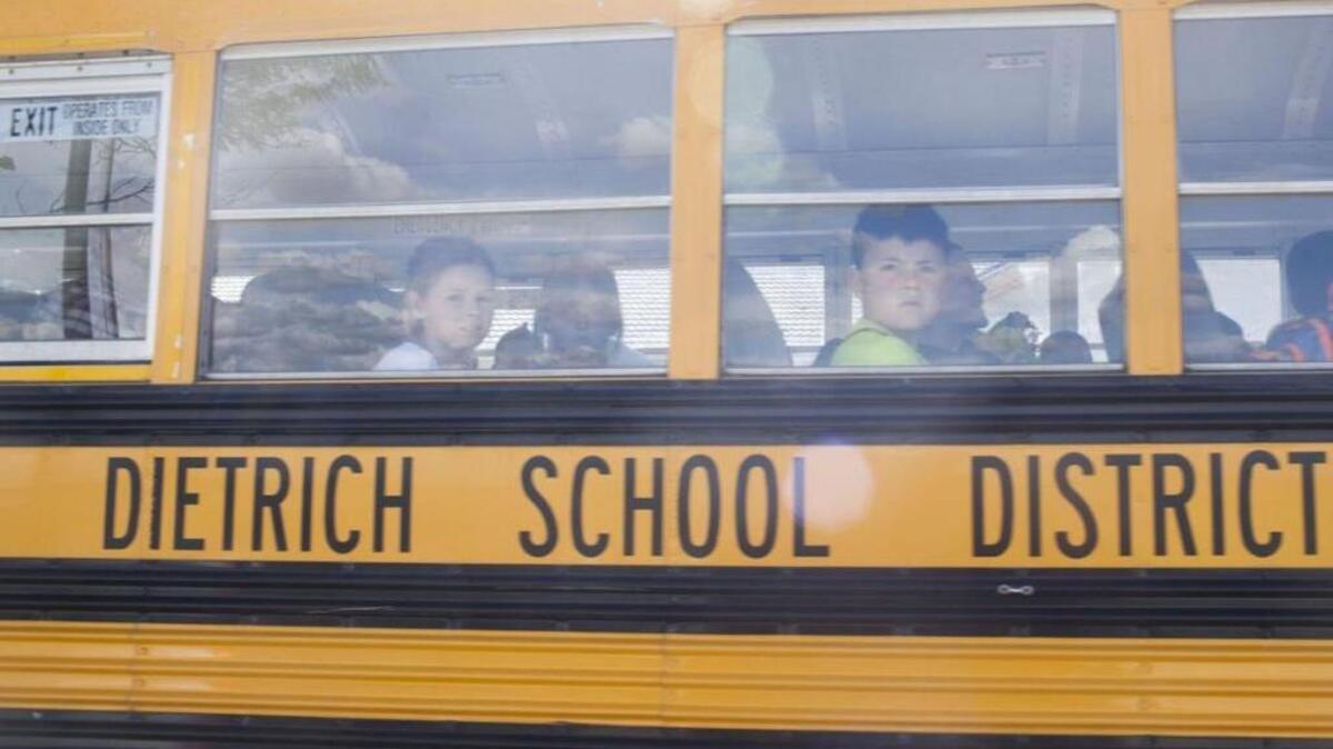 A Dietrich School District bus.