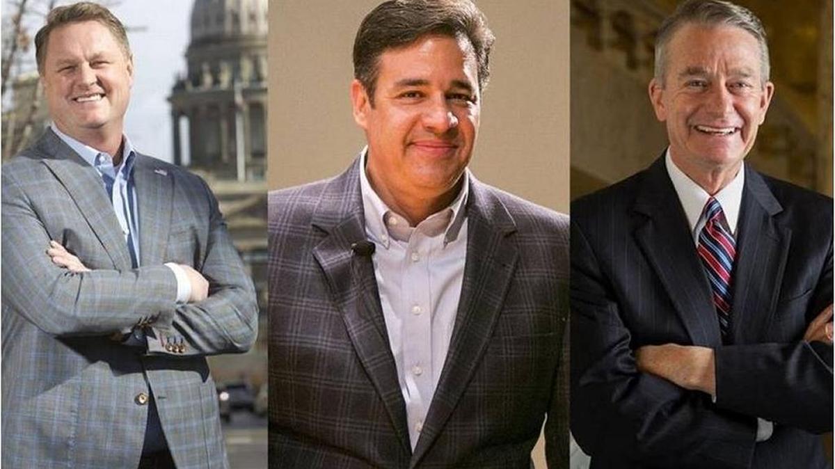 From left: Tommy Ahlquist, Raul Labrador, Brad Little.