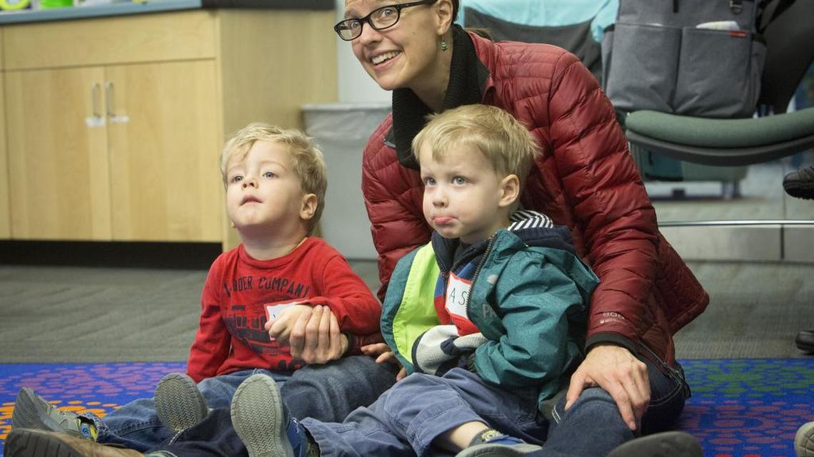 The Idaho Legislature tried to ease the effects of income tax changes on large families in the 2018 session. Katie Sullivan is attending story time at the Hillcrest library with two of her three children, twins Wesley, left, and Asa Schwartz, 3.