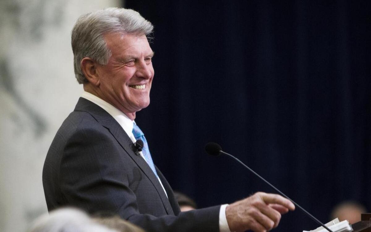 Gov. Butch Otter delivers his annual State of the State address before the 2017 Legislature Jan. 9 at the Statehouse in Boise.