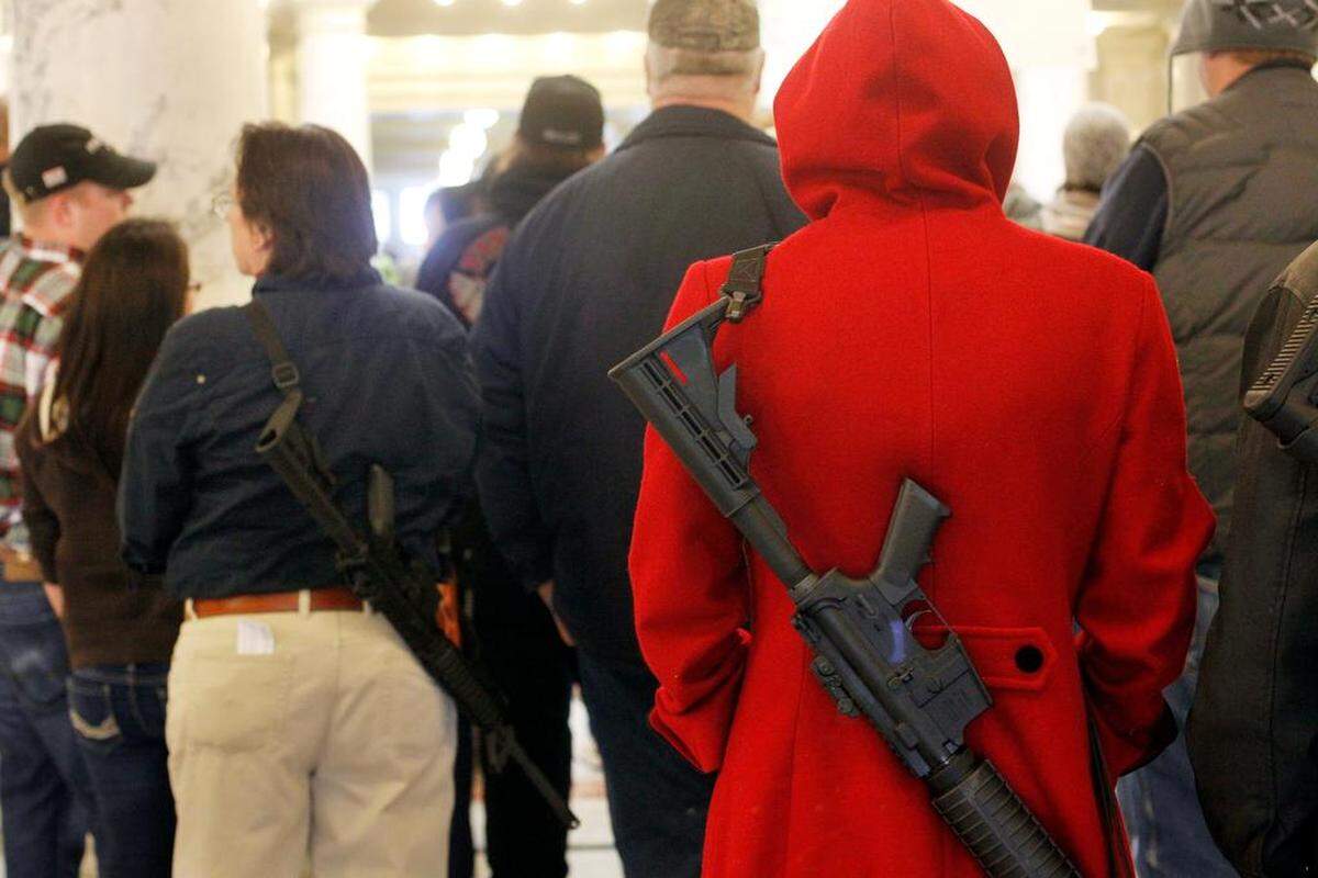 Hundreds attended an “Armed Women Are Safer” rally held at the Capitol in Boise in February 2013. The rally was organized by Gun Rights Across Idaho and Idaho Carry Open and Concealed.