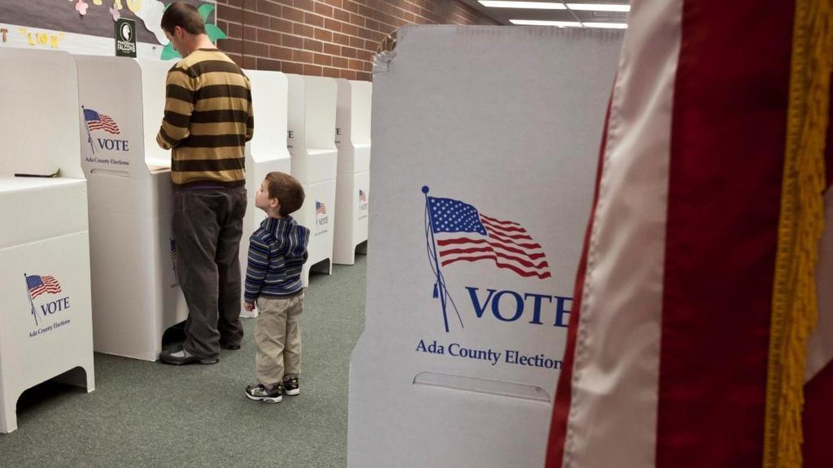 Voters in Meridian in May 2011.