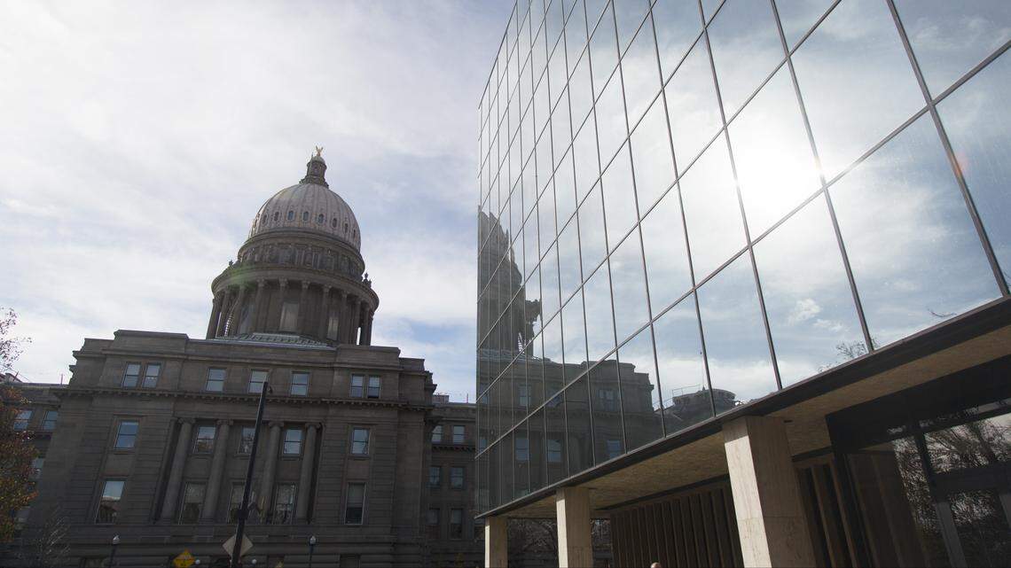The Capitol and the J.R. Williams Building in Downtown Boise.