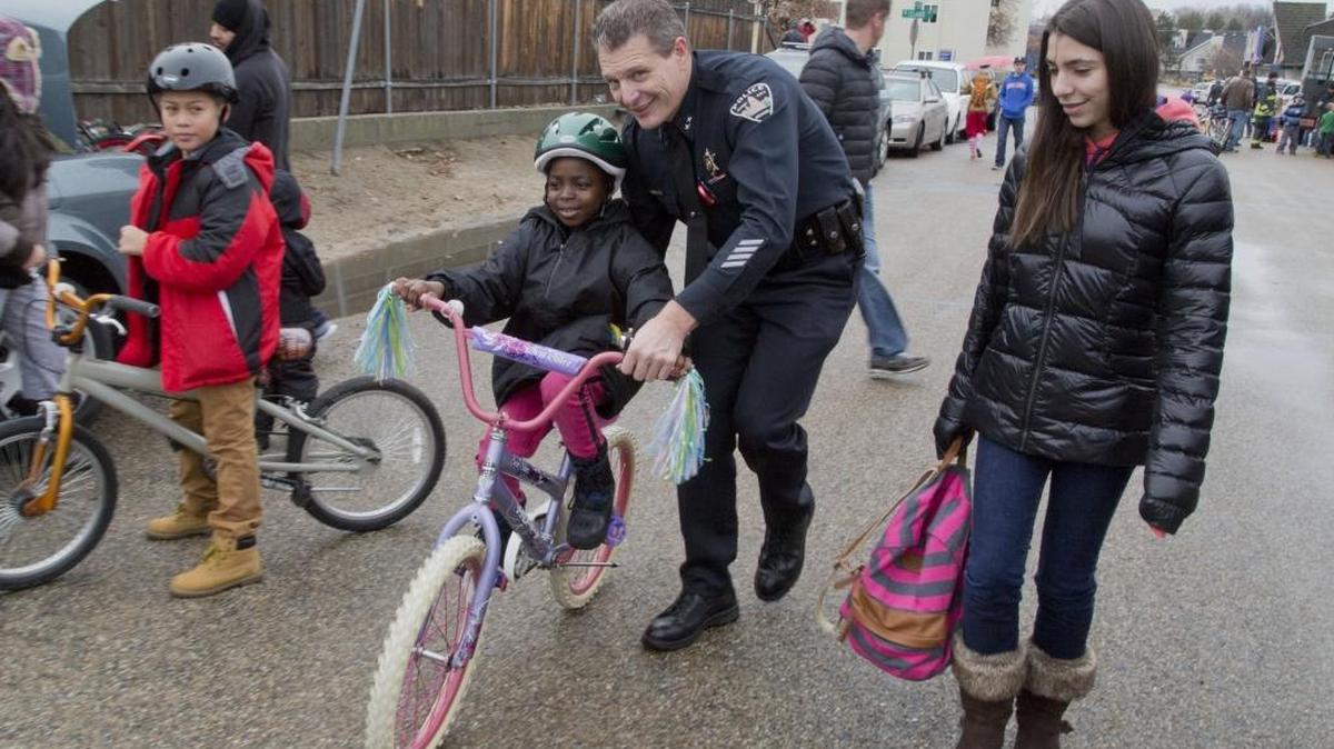 Boise Police Chief Bill Bones worries that enforcing new federal immigration rules could detract from his department’s ability to connect with vulnerable citizens, and discourage immigrants from coming forward to report crimes. He’s pictured at a Boise Bicycle Project bike giveaway in December 2015.
