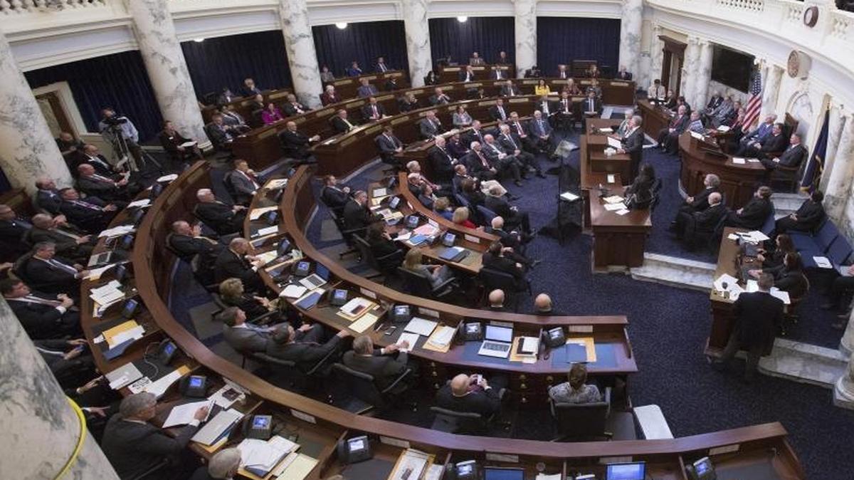 The 2017 Idaho Legislature listens to Gov. Butch Otter’s State of the State address in January.