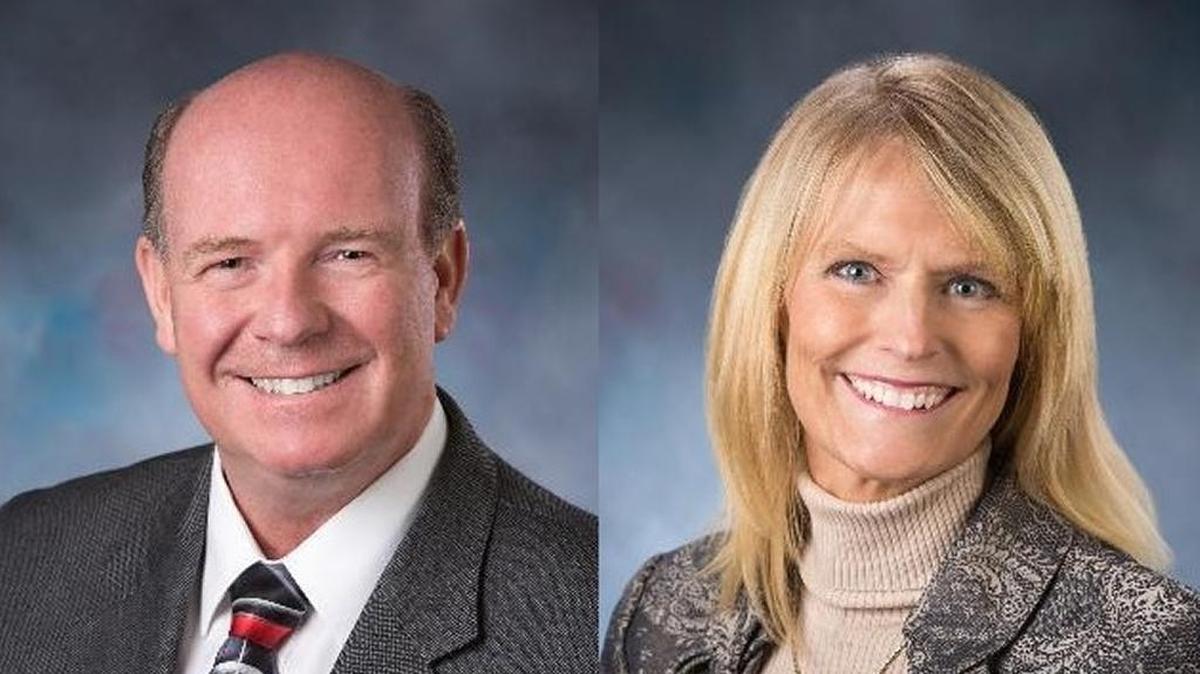 Former Rep. Janet Moyle and House Majority Leader Mike Moyle.