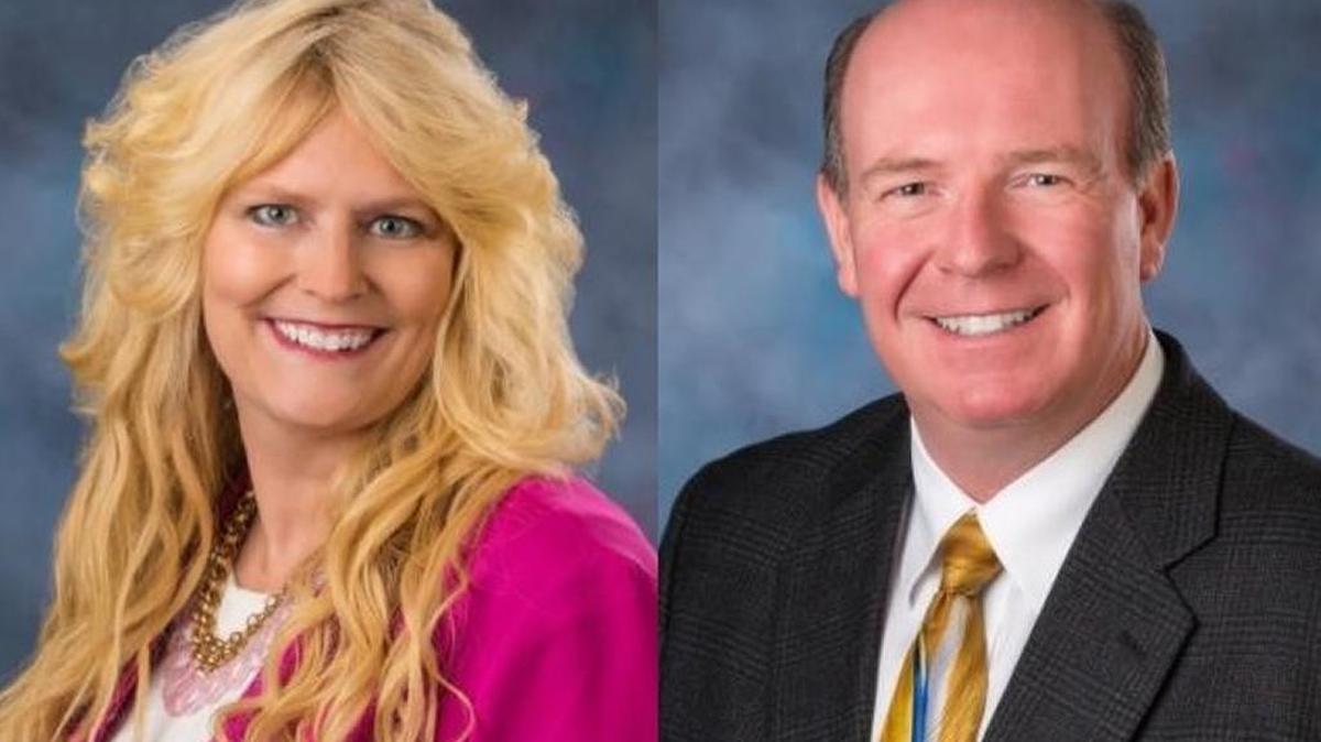 Rep. Janet Trujillo, left, and House Majority Leader Mike Moyle.