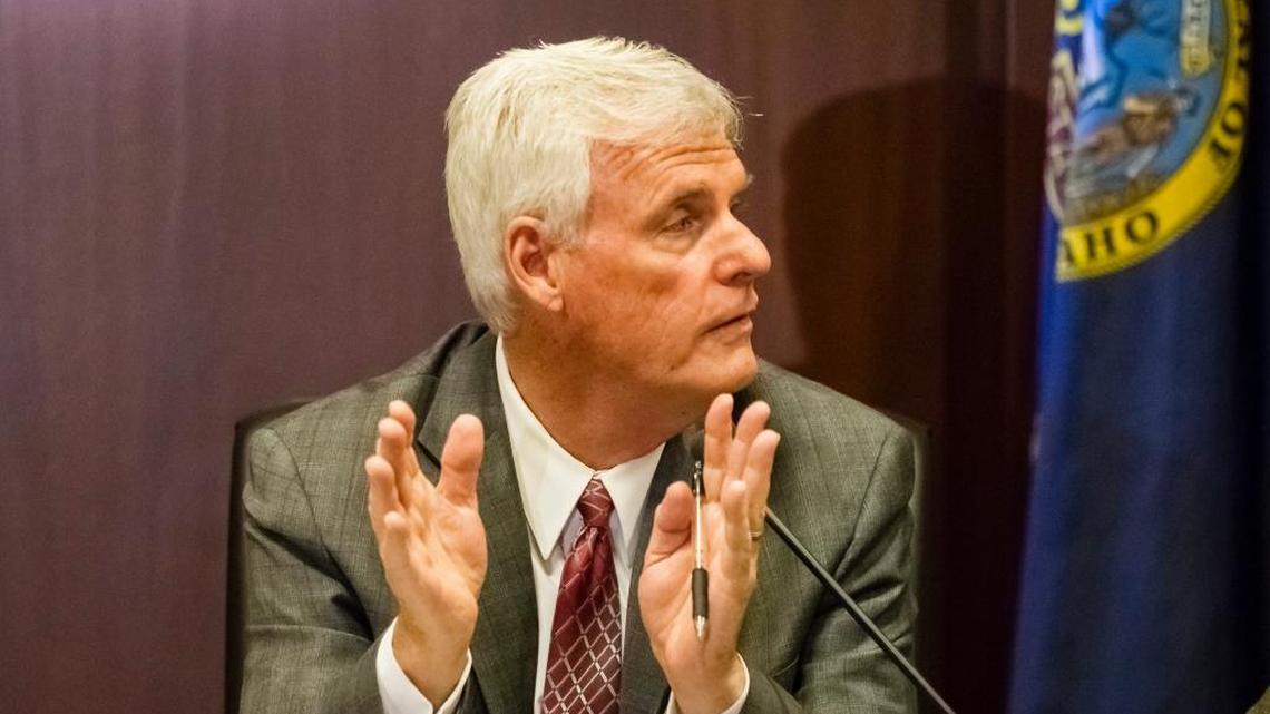 Idaho House Senate President Pro Tem Brent Hill, R-Rexburg, speaks to reporters about the upcoming 2017 legislative session at the State Capitol building on Jan. 6.