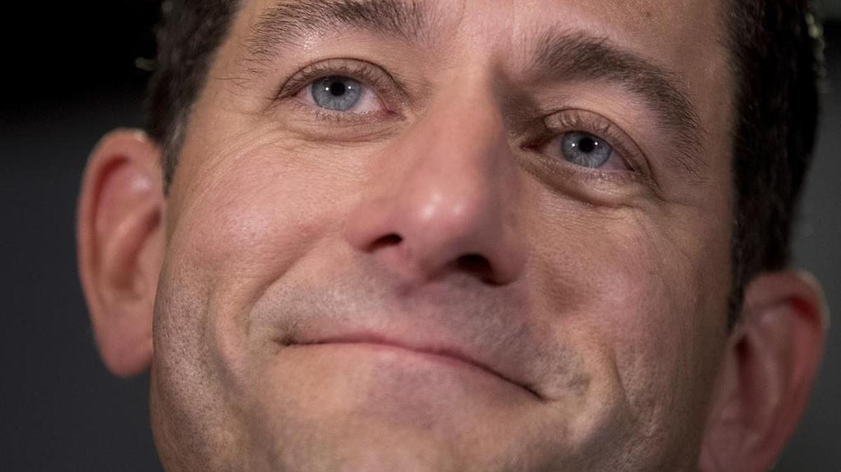 House Speaker Paul Ryan of Wisconsin during a news conference at the Republican National Committee Headquarters on Capitol Hill in Washington on July 18, 2017.