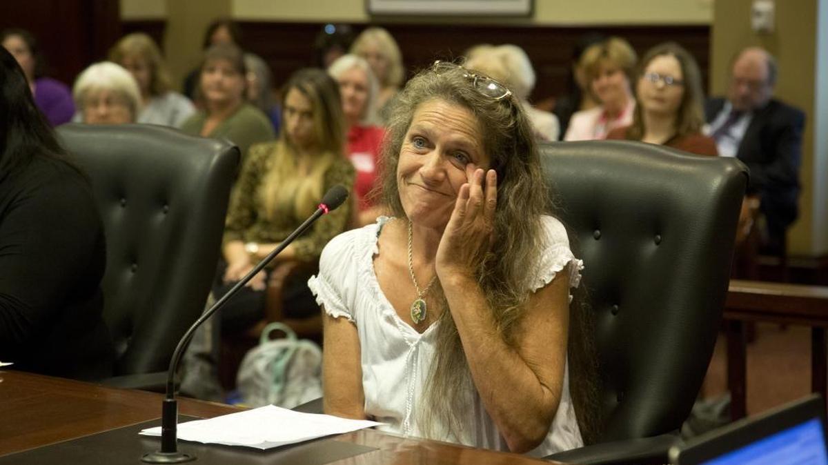 Marilena Delgado testifies before the Legislature’s working group on the state’s health coverage gap. For 25 years, her only access to health care has been to visit the emergency room. And, she says, at 52 years old, many of her health issues could have been avoided if she could have addressed them earlier with affordable access to healthcare.