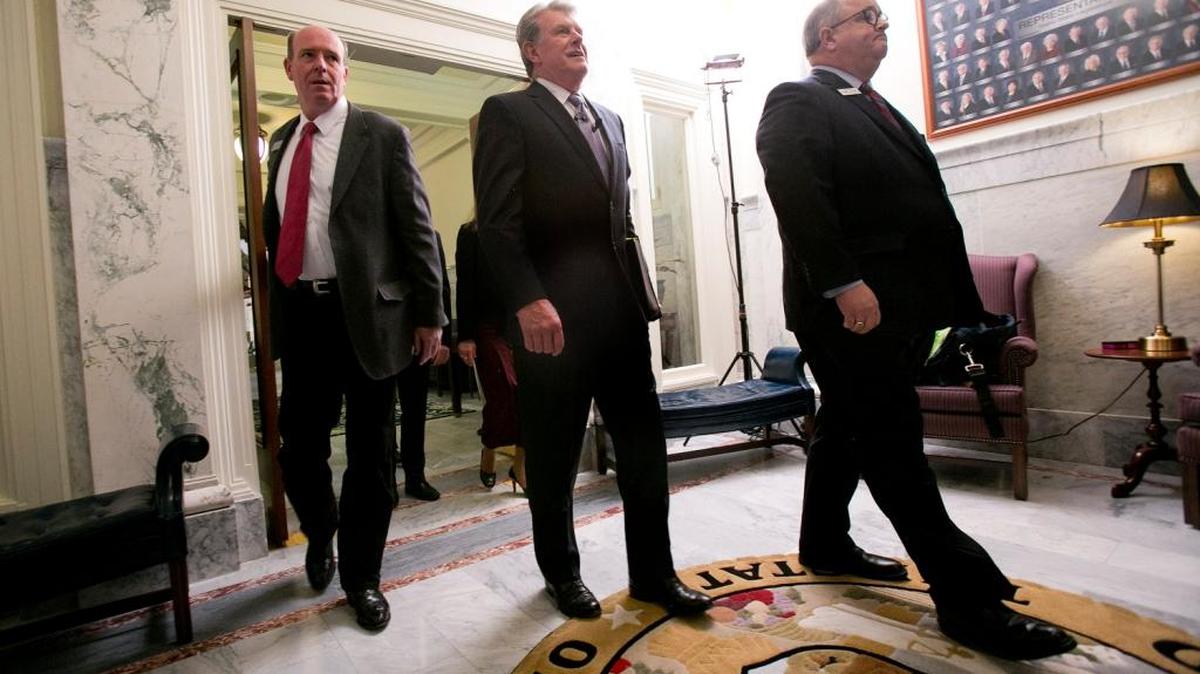 House Majority Leader Mike Moyle, left, could wind up standing in the way of Idaho Gov. Butch Otter’s plan to provide preventive health care to poor people.