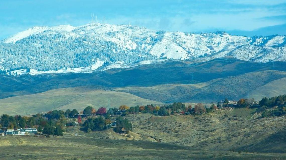 Snow covers the area near Bogus Basin ski resort as seen from the Stueckle Sky Center on the campus of Boise State University earlier this month. More snow is headed to the Treasure Valley this week.