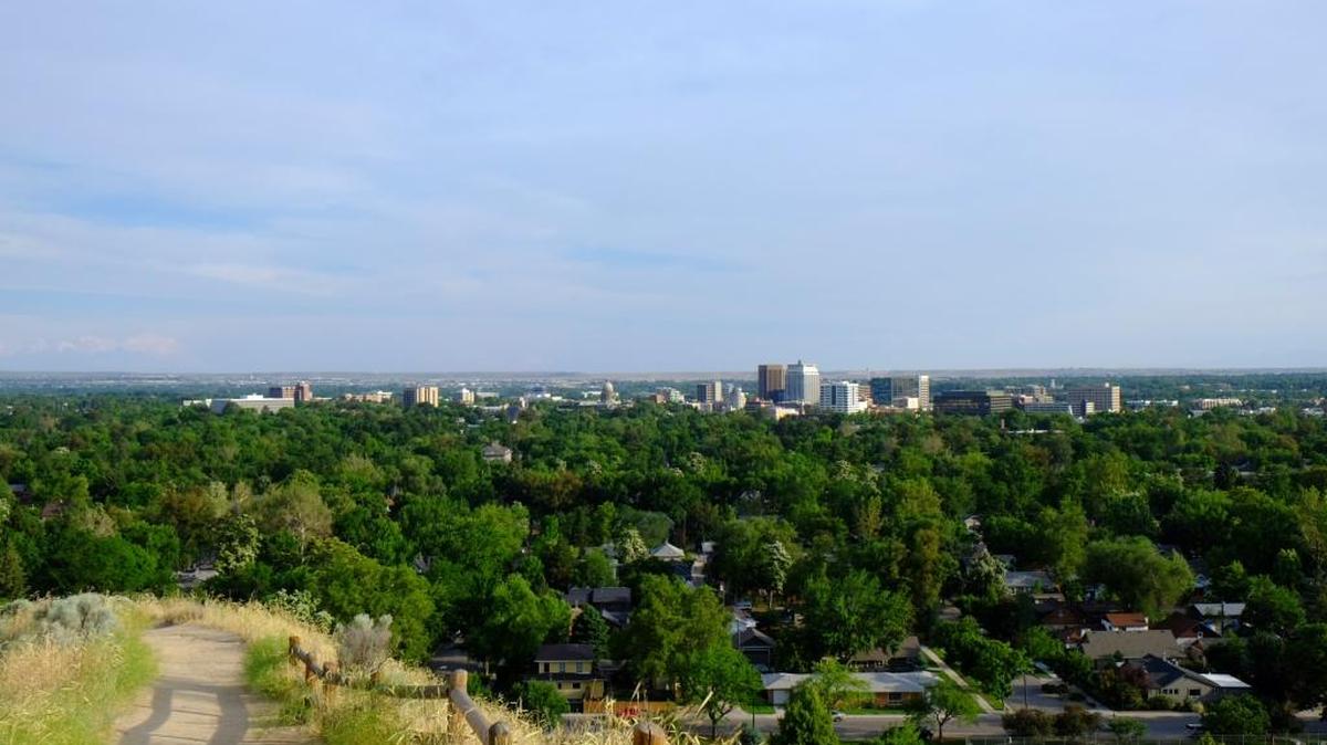 An early evening view of downtown Boise from Camel’s Back Park. Monday’s temperature reached 95 degrees. Tuesday’s high is expected to be the same, with Wednesday’s forecast slightly higher.