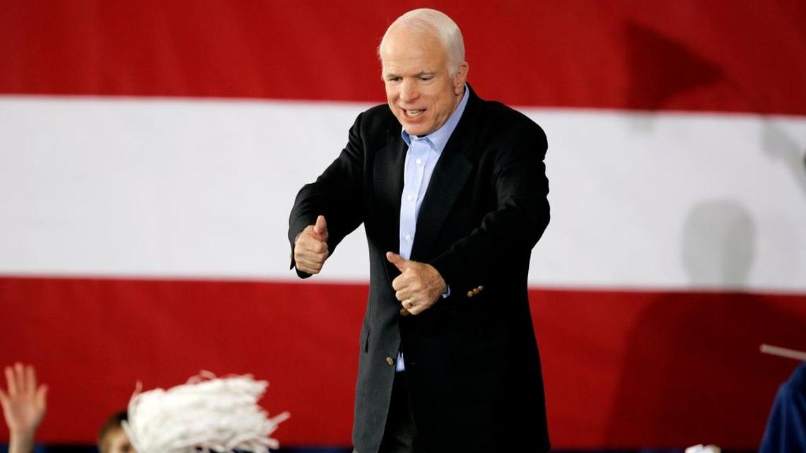 Sen. John McCain, R-Ariz., in 2008when he was the Republican presidential candidate.