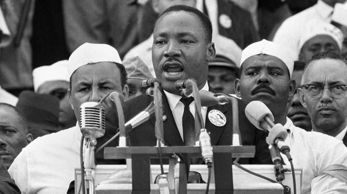 Some wonder why contemporary religious leaders are not speaking out more in these troubled times. In this Aug. 28, 1963 file photo — 53 years ago today — Dr. Martin Luther King Jr., head of the Southern Christian Leadership Conference, addresses marchers during his “I Have a Dream” speech at the Lincoln Memorial in Washington. (AP)