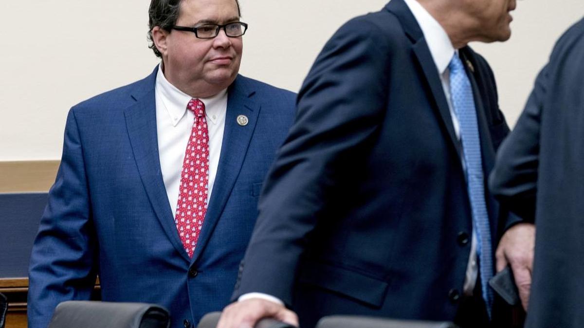 Rep. Blake Farenthold, at a committee hearing Dec. 13, 2017. The Texas Republican won’t seek re-election next year after sexual misconduct allegations surfaced. In 2014, his former communications director Lauren Greene sued, and Farenthold used taxpayer money to pay an $84,000 settlement.