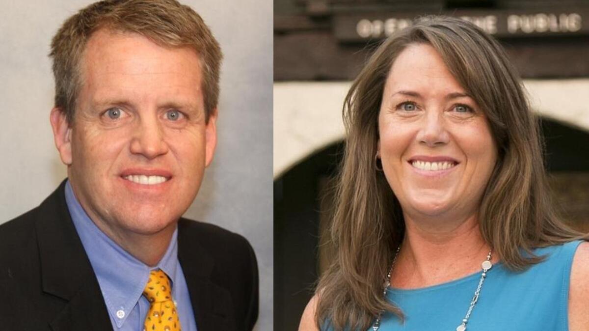 David Wagers, left, and Beth Oppenheimer.