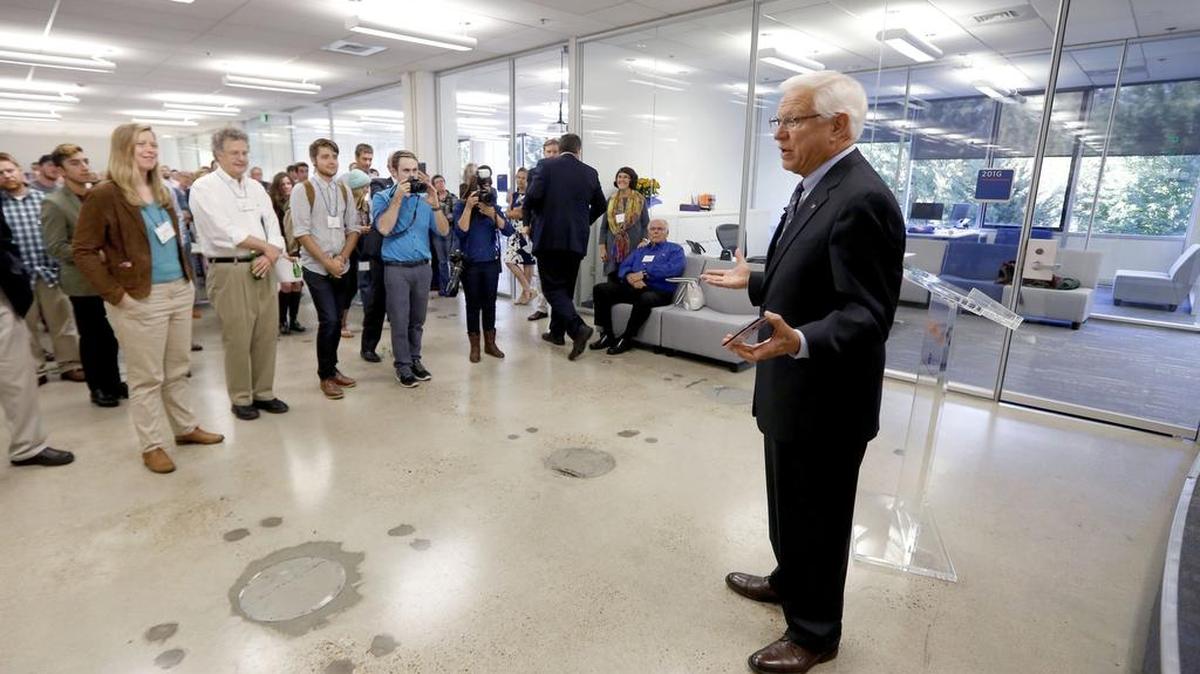 One of the innovative programs that Boise State University President Bob Kustra created was the College of Innovation and Design, which he welcomed to campus in 2015.