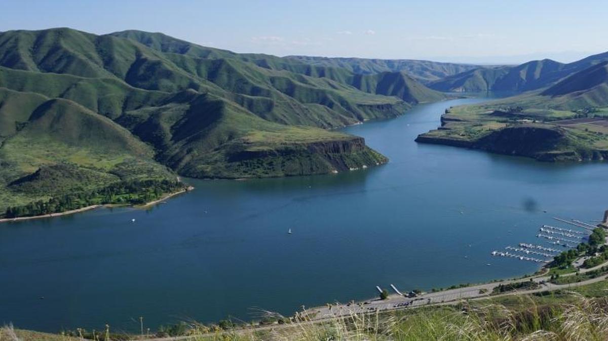 Lucky Peak Lake at Lucky Peak State Park.