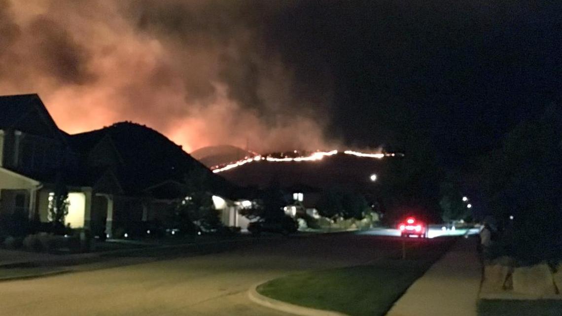 This summer’s Table Rock fire was photographed from the Harris Ranch side, and is a reminder of how quickly wildfires can take hold near residential areas.