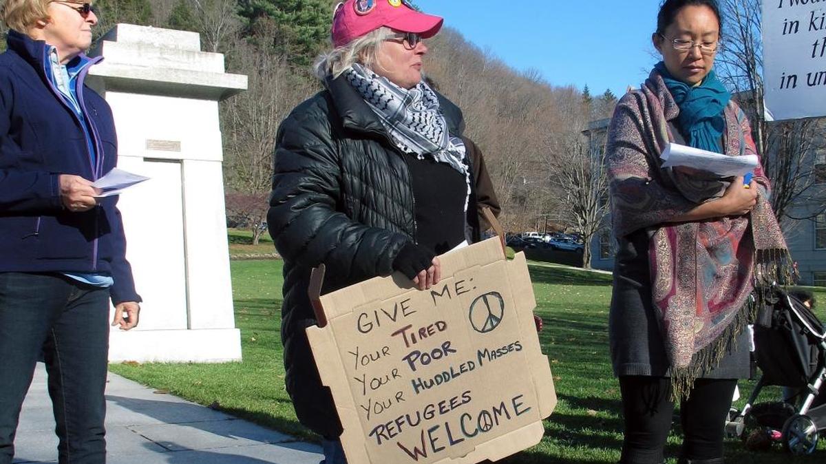 A rally Saturday in Vermont.
