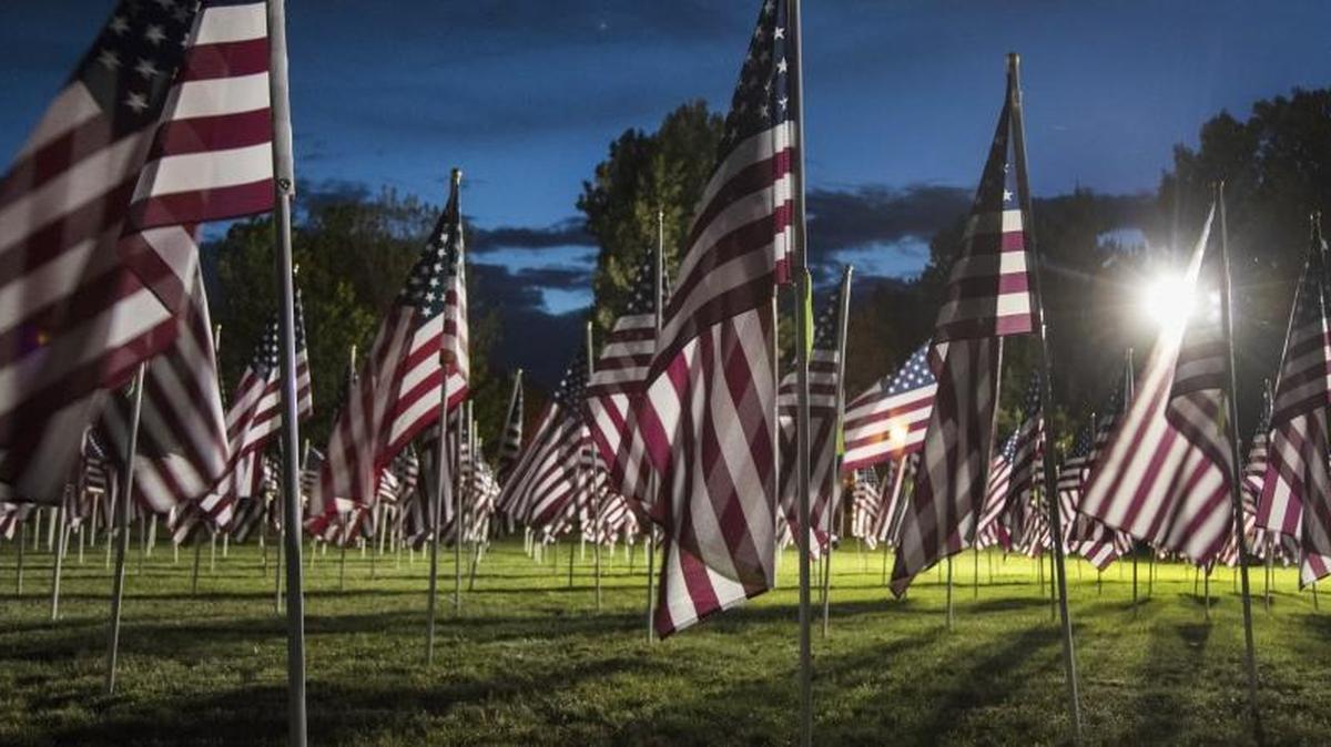 The Eagle Field of Honor is lighted between Armed Forces Day and the Tuesday after Memorial Day.