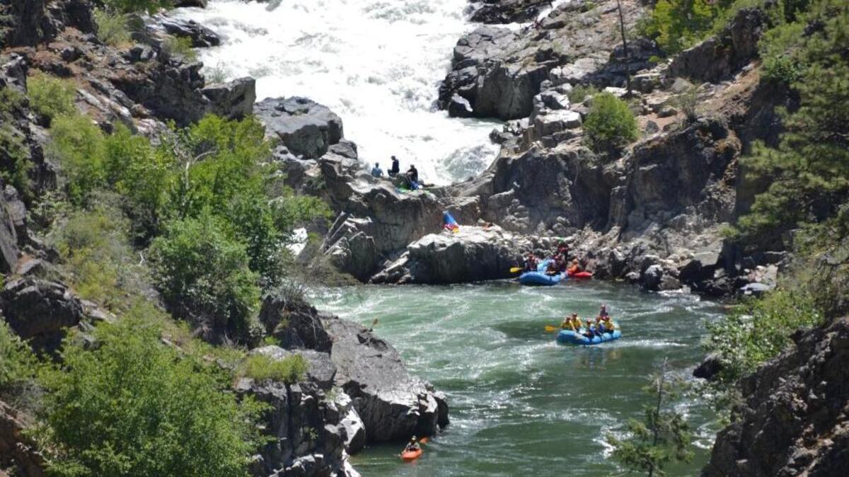 Big Falls on the South Fork of the Payette River.