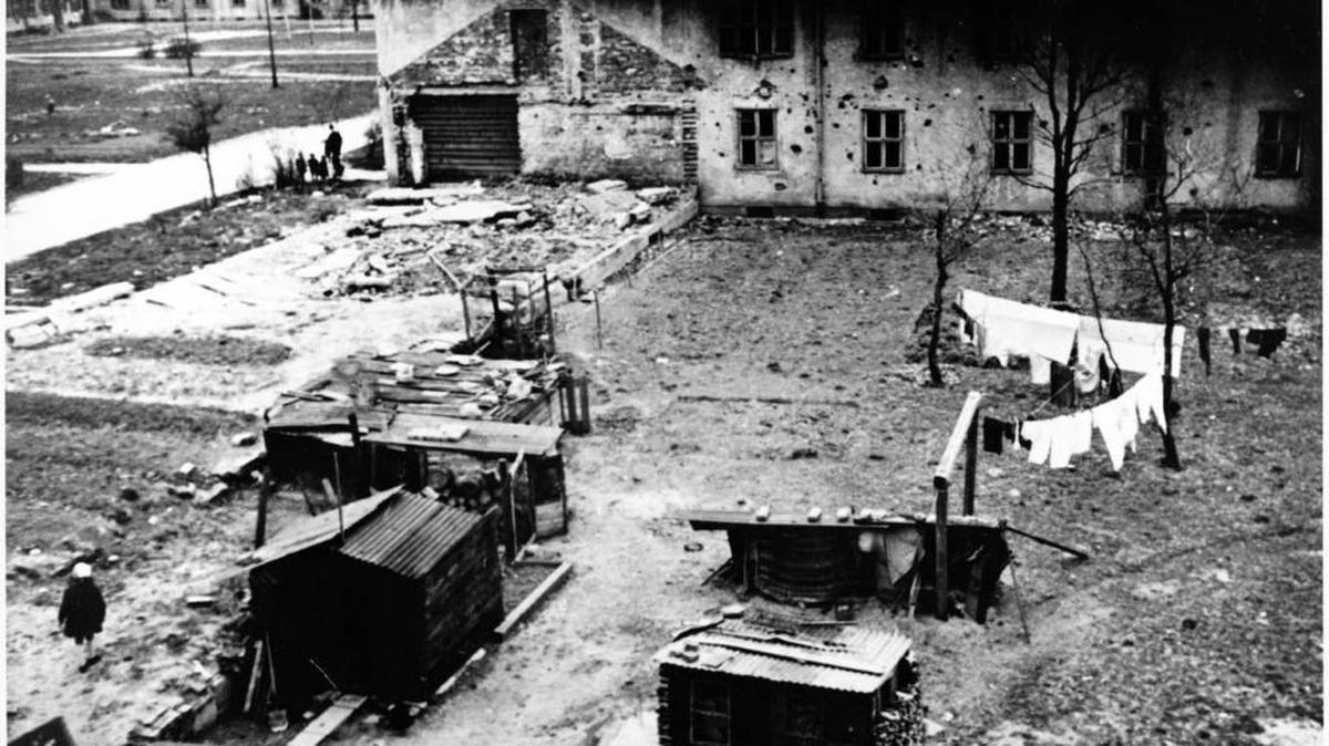 A post World War II DP (Displaced Persons) camp in Germany.