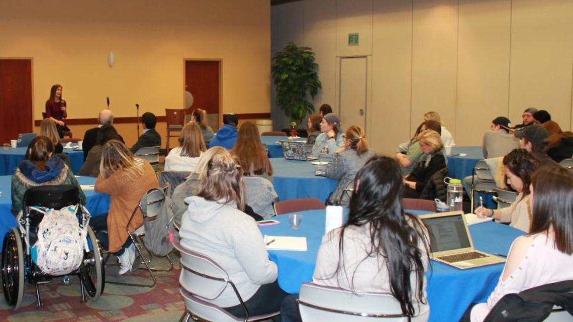 Amanda Sloat, a former deputy assistant secretary at the State Department, spoke at Boise State classes during a visit to Idaho earlier this month.