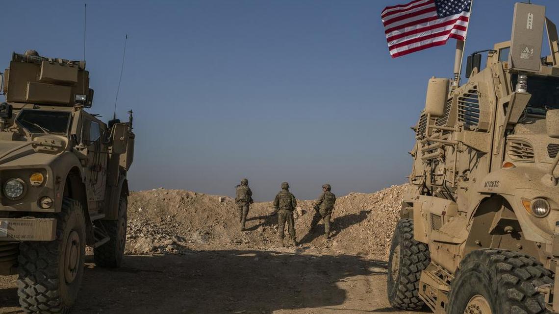U.S. Special Forces soldiers gather in a Mideast location recently.