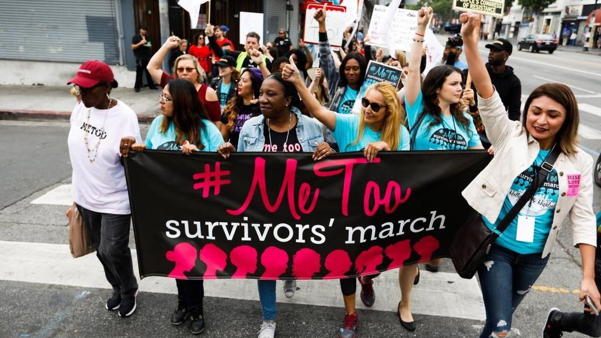 A #MeToo Survivors March against sexual assault and harassment in Los Angeles in November.