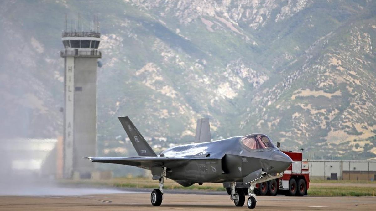 An F-35 jet arrived at ita operational base in September 2015, at Hill Air Force Base — about 20 miles north of Salt Lake City. Boise’s Gowen Field is among five locations being considered to receive an F-35 mission. (AP)