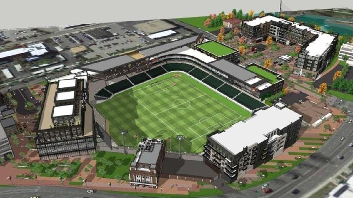 Proposed sports park along Americana at the edge of Downtown Boise.
